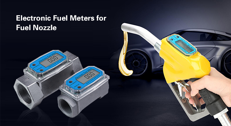 Electronic fuel meters for fuel nozzles