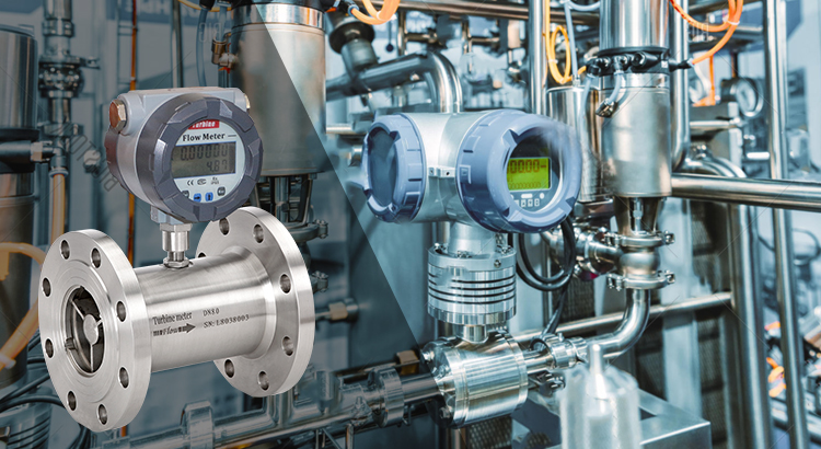 Turbine flow meters for liquids