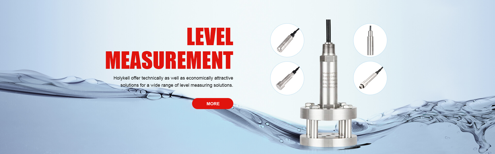 Level measurement used in water treatment