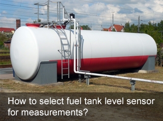 How to select fuel tank level sensor for measurements?