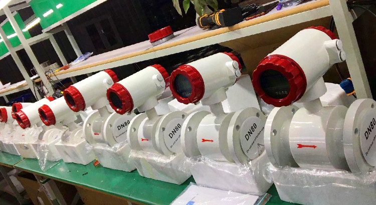 Electromagnetic flowmeter is used for velocity measurement