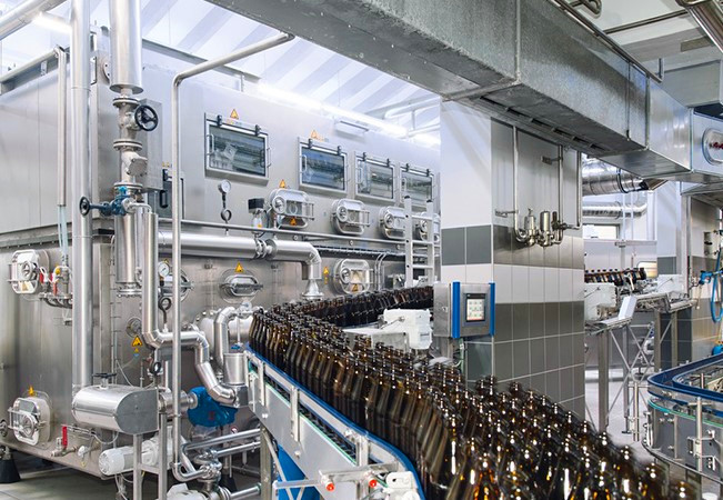 Flat diaphragm pressure sensors are used in Brewery