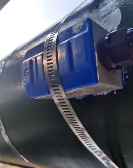 Clamp on ultrasonic flow meters are used for flow measurement