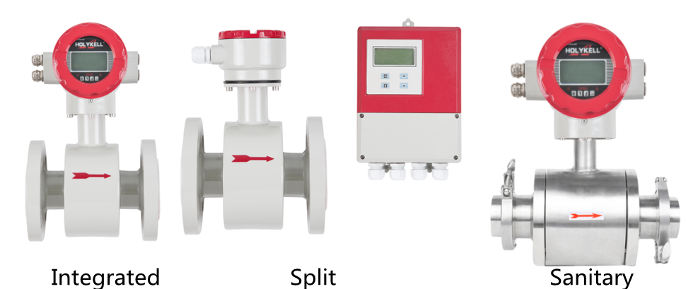 Eelectromagnetic flow meters are used for flow measurement