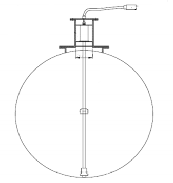 Magnetostrictive level probes are used for fuel level measurement