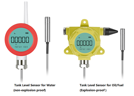 Tank level sensor both wifi and lora connectable