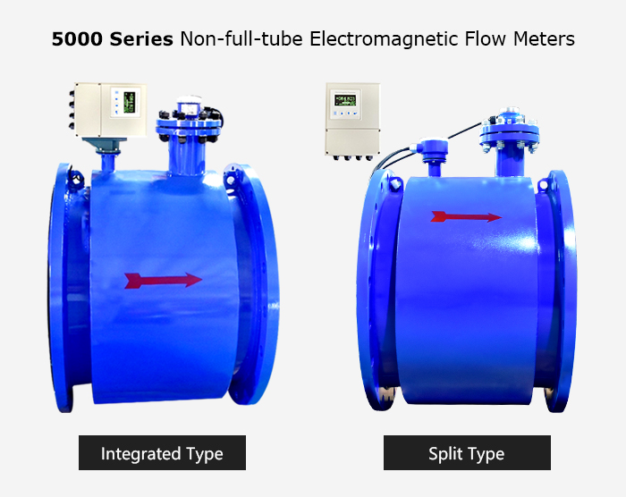 Holykell non full tube electromagnetic flow meter