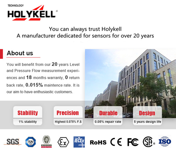 Holykell, a manufacturer of diffused silicon pressure sensors