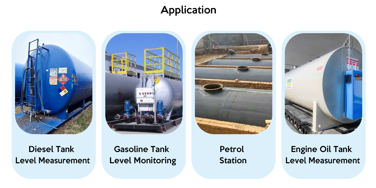 HPT604-BL fuel level sensor application
